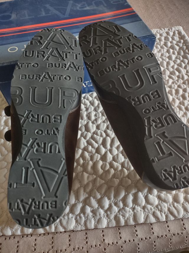 Scarpe donna pelle marrone n. 41