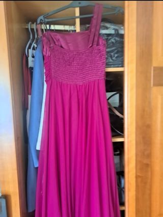 Vestido fiesta boda comunión burdeos 38