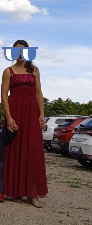 Vestido fiesta boda comunión burdeos 38