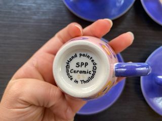 Tazas de cerámica hechas a mano