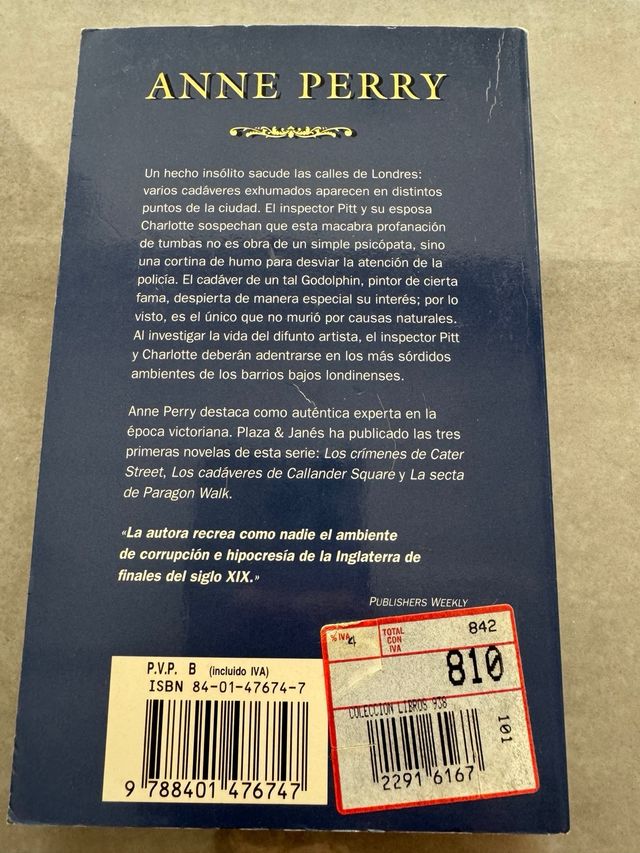 El callejon de los resucitados de anne perry