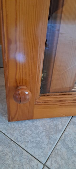 8 puertas de armario madera/cristal