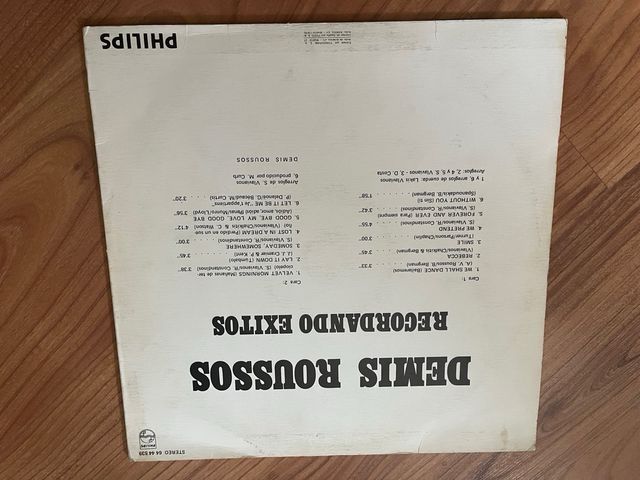 Vinilo Demis Roussos – Recordando Exitos 1976