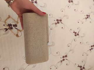 Bolso dorado fiesta