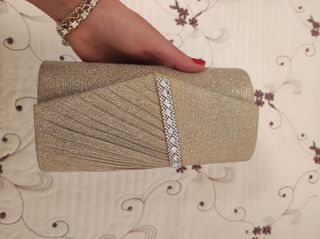 Bolso dorado fiesta