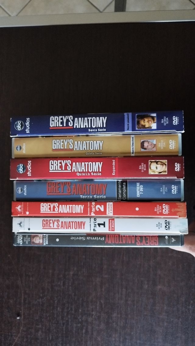 DVD Grey's Anatomy serie da 1 a 6