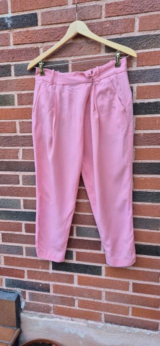 Pantalón Rosa Zara Boho