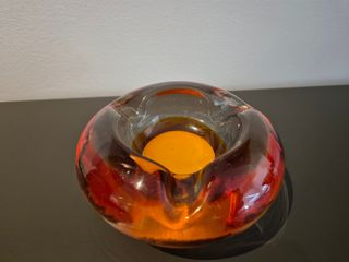 Cenicero cristal Murano tricolor