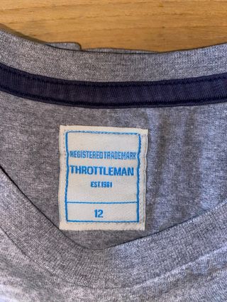 👕Camisola Cinza De Manga Comprida Throttleman💯