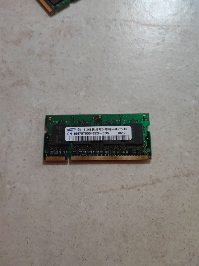 RAM portátil Samsung 512MB