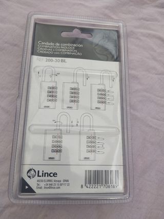 Candado de combinación 