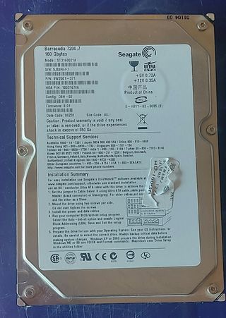 3 hds 160gb Ata Seagate barracuda 