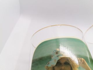 Bicchieri Vintage pin up articolo raro nude drink