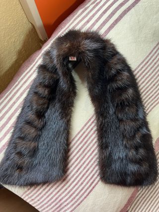 Cuello para chaqueta de piel