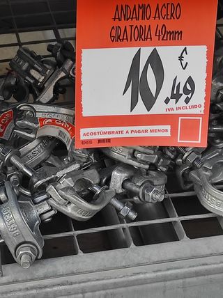 FIJACIONES DEANDAMIO FIJAS Y GIRATORIAS