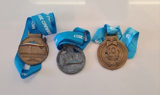 3 medaglie Mezza Maratona di Napoli 2016 2019 2023