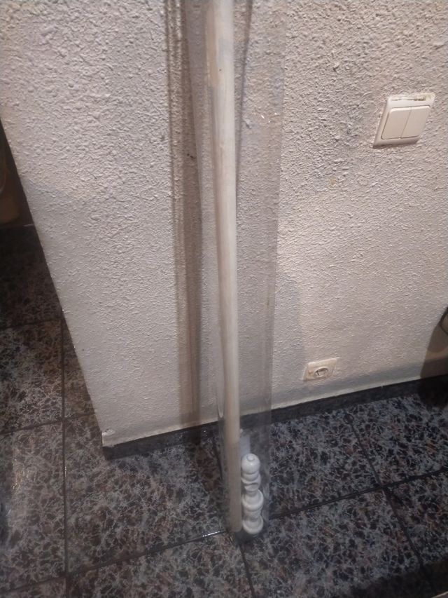 Barra para cortina 1 metro 33 cm blanco.