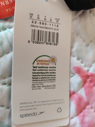 Bañador pre-mamá Speedo nuevo, color negro, M