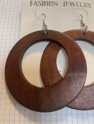 Pendiente madera Fashion Jewelry