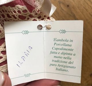 Bambola ceramica ilaria tris di re capodimonte