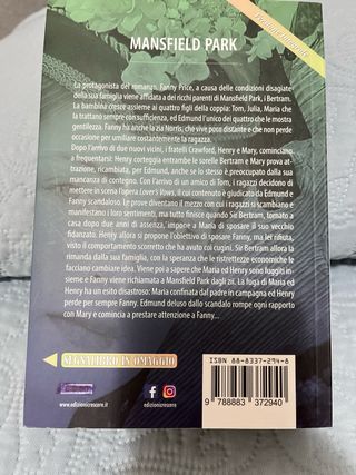 Libro Mansfield Park