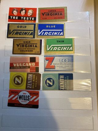 Collezione . Lamette da barba . Vintage . Rare