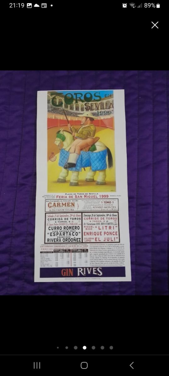 Cartel toros