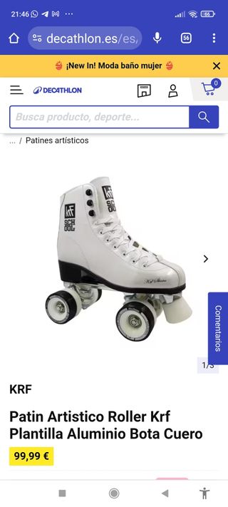 T40 Patines artístico Roller Krf