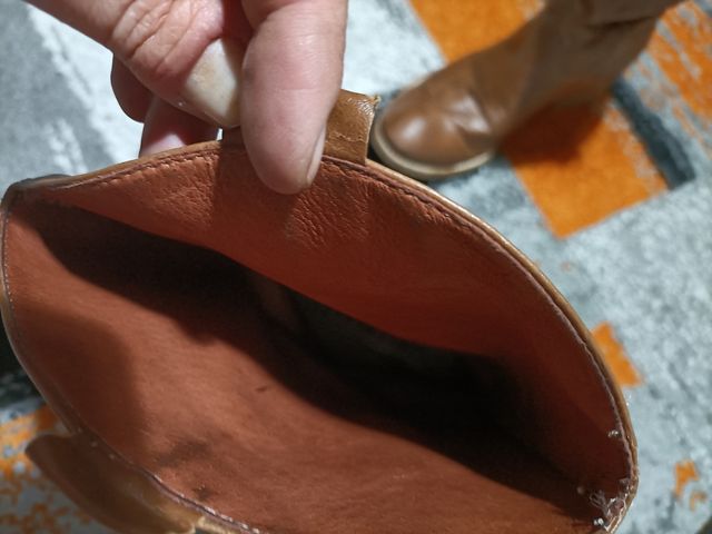 Stivali in pelle colore cuoio vitulli