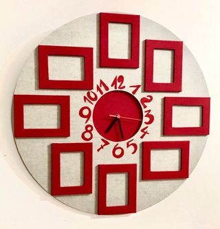 Orologio da parete con portafoto