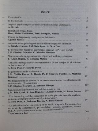 Comunicación Psiquiátrica 86. Cátedra Psiquiatría