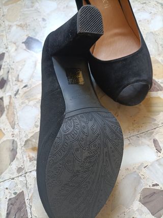Scarpe donna pelle cafè noir