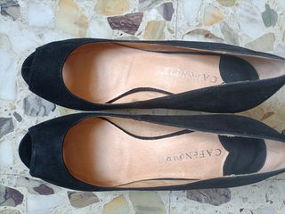 Scarpe donna pelle cafè noir