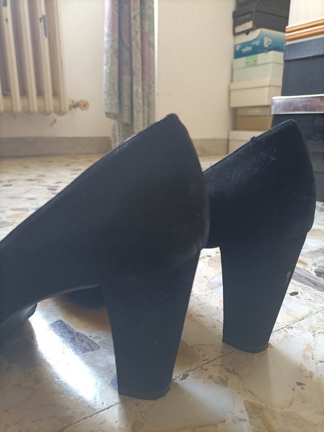 Scarpe donna pelle cafè noir