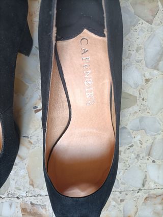 Scarpe donna pelle cafè noir