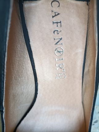 Scarpe donna pelle cafè noir