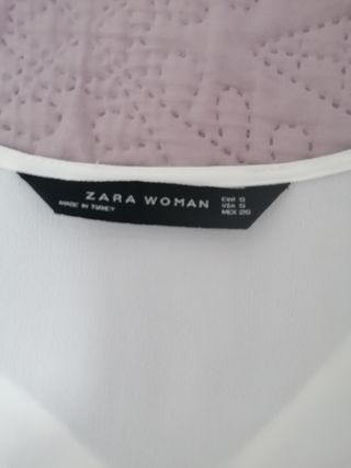 Camisola blusa blaca Zara