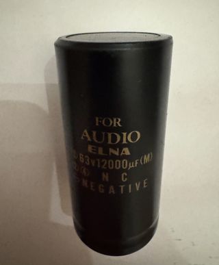 2 Condensadores filtro ELNA 12000uF 63V audio pro