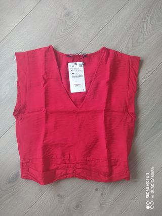 Top rojo Zara Nuevo