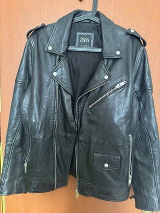 Chaqueta cuero Zara