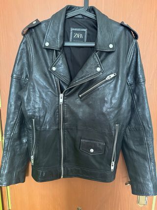 Chaqueta cuero Zara