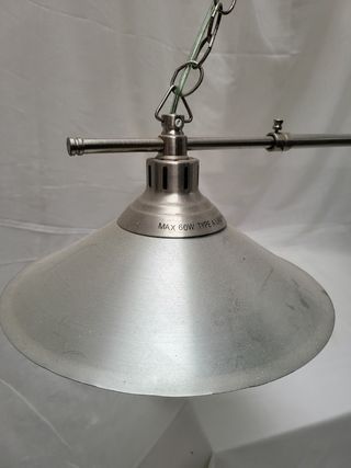 Lampara de comedor, dos luces, acero inox, Ikea