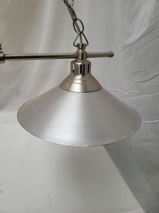 Lampara de comedor, dos luces, acero inox, Ikea