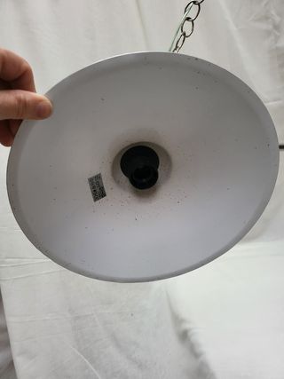 Lampara de comedor, dos luces, acero inox, Ikea