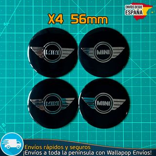 X4 Emblemas Mini Cooper 56mm Pegatinas Tapacubos