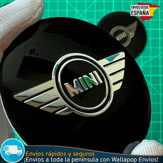 X4 Emblemas Mini Cooper 56mm Pegatinas Tapacubos