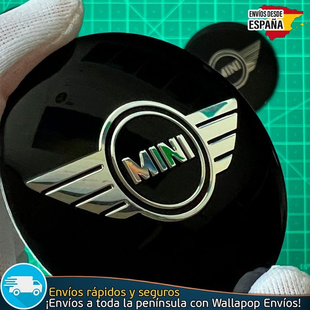 X4 Emblemas Mini Cooper 56mm Pegatinas Tapacubos