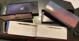 Montblanc oro pluma y bolígrafo nuevo años ‘80