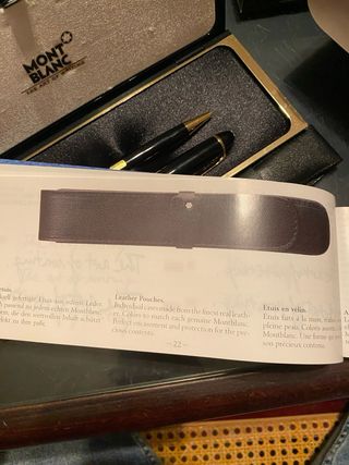 Montblanc oro pluma y bolígrafo nuevo años ‘80