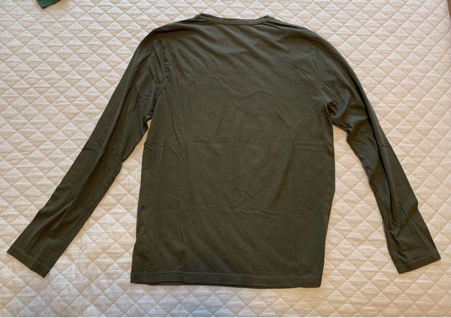 T-Shirt Gaudì maniche lunghe verde taglia XL uomo